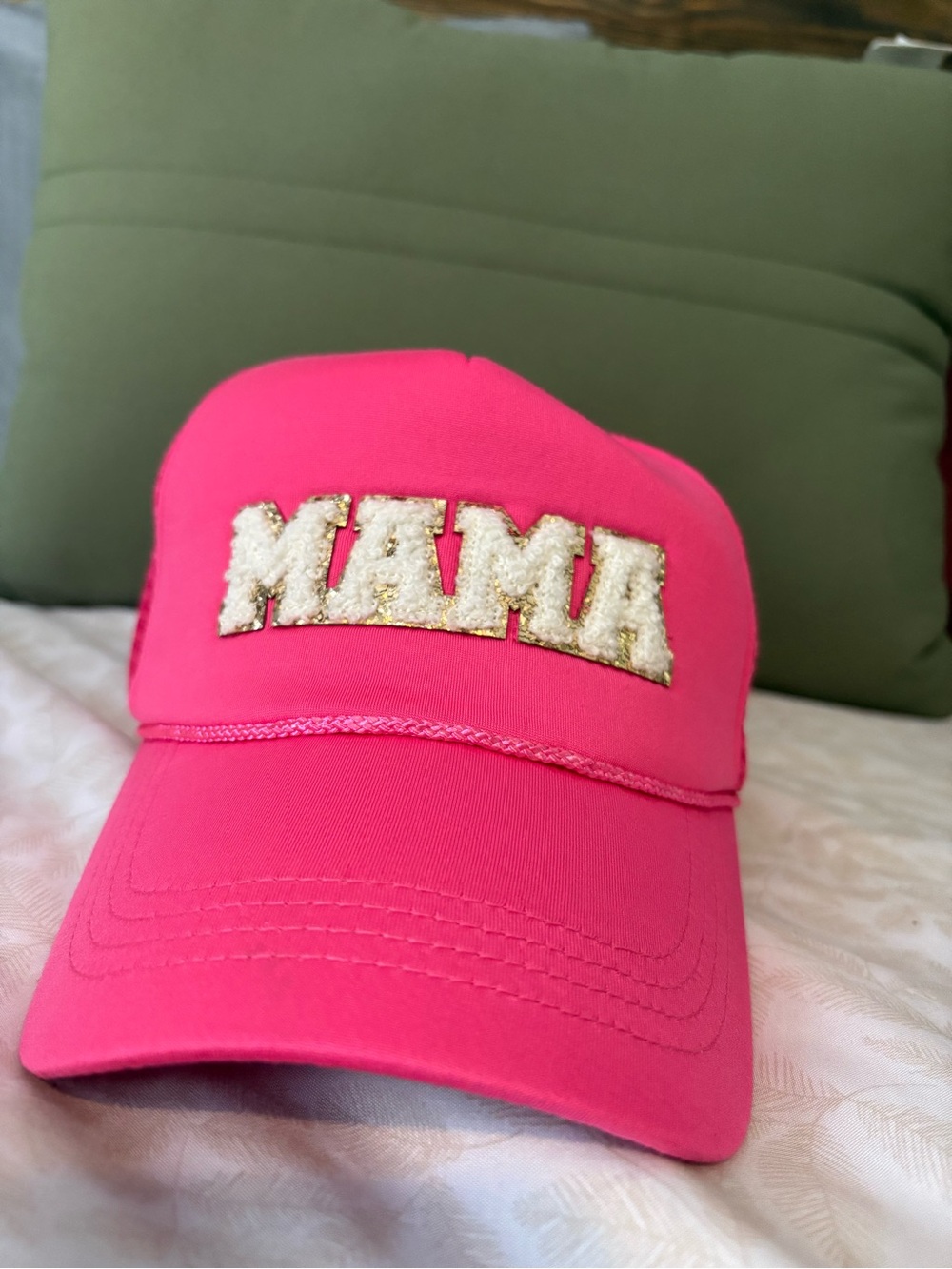 Pink 'MAMA' Trucker Hat